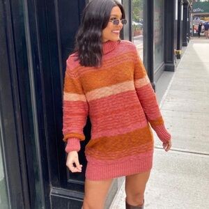 Lspace Jetsetter Sweater Dress in Serape Stripe